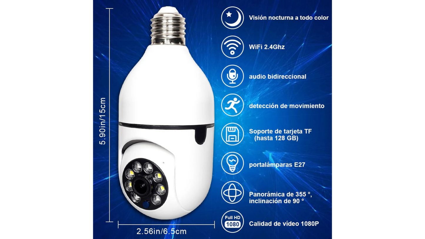 CAMARA DE AMPOLLETA WIFI